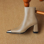 Isana | Boots For Women | Pointed Toe Block Heel Style