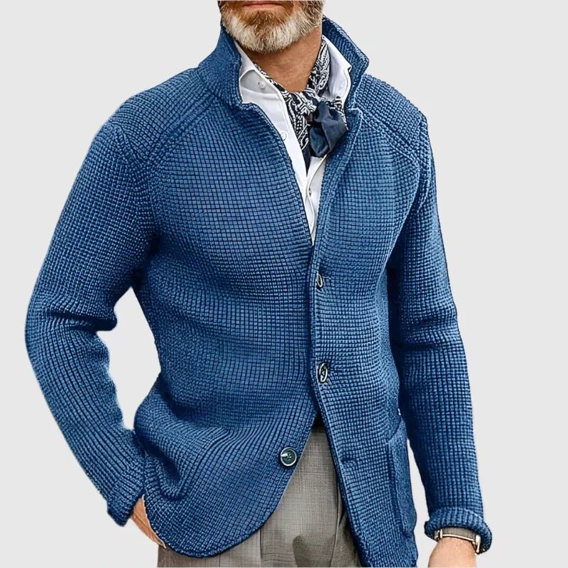 Hermosa | Men’s Cardigan | Button Front Stand Collar