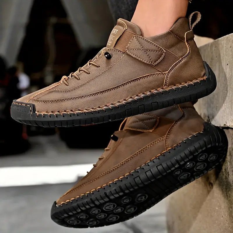 Sneakers For Women | Low Cut Lace-Up Design Dark Brown