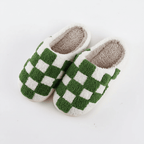 Slippers Inner Fleece Checkerboard Warm Slippers Slippers