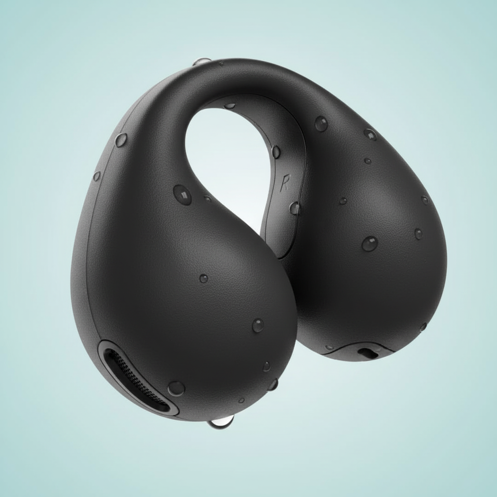 Waterproof Headphones – Bluetooth Shower Headphones & Swimming Earbuds, Up to 6h Playback – HydroSound
