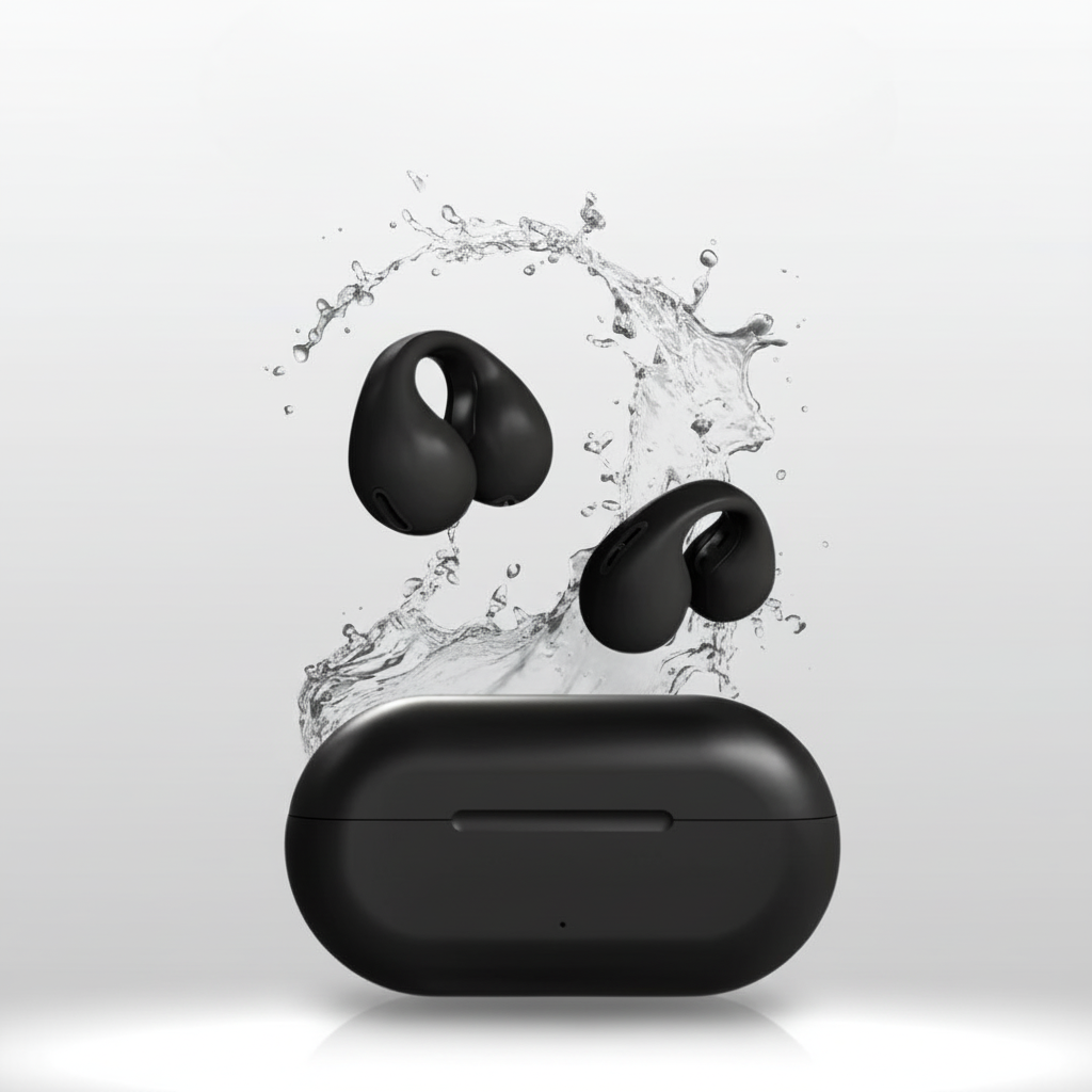 Waterproof Headphones – Bluetooth Shower Headphones & Swimming Earbuds, Up to 6h Playback – HydroSound