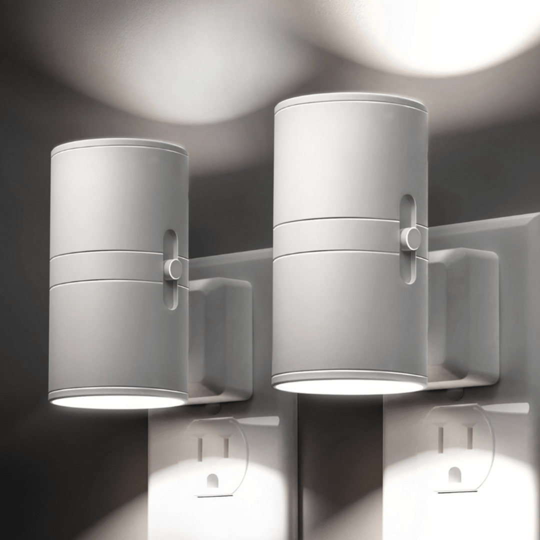 Smart LED Night Light with Day-Night Sensor and Stepless Dimming – Plug & Play Solution for the Home White