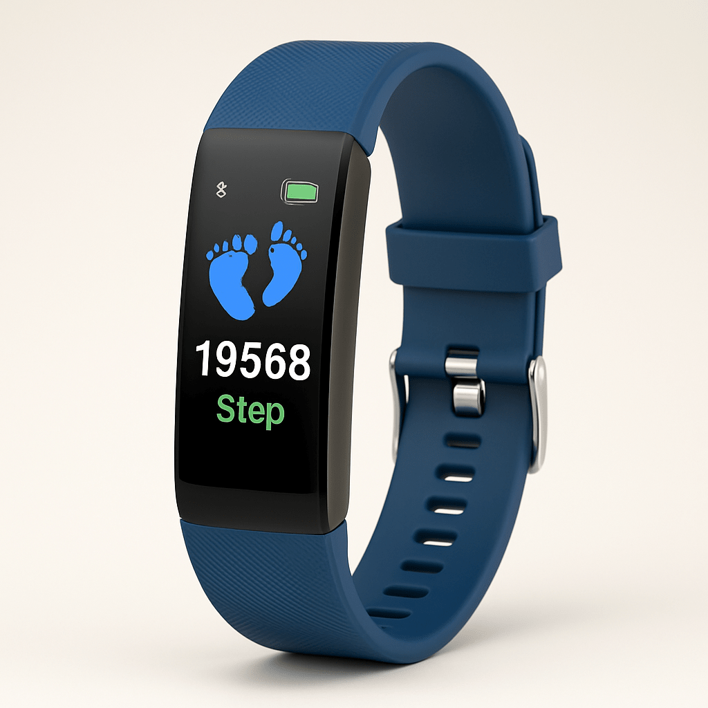 Smartwatch With Health Monitoring For Seniors Battery Life Blue