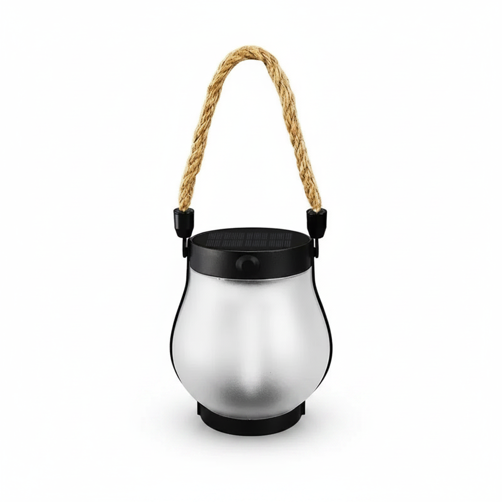 Solar Flame Lantern - Waterproof Flickering LED Hanging Garden Light