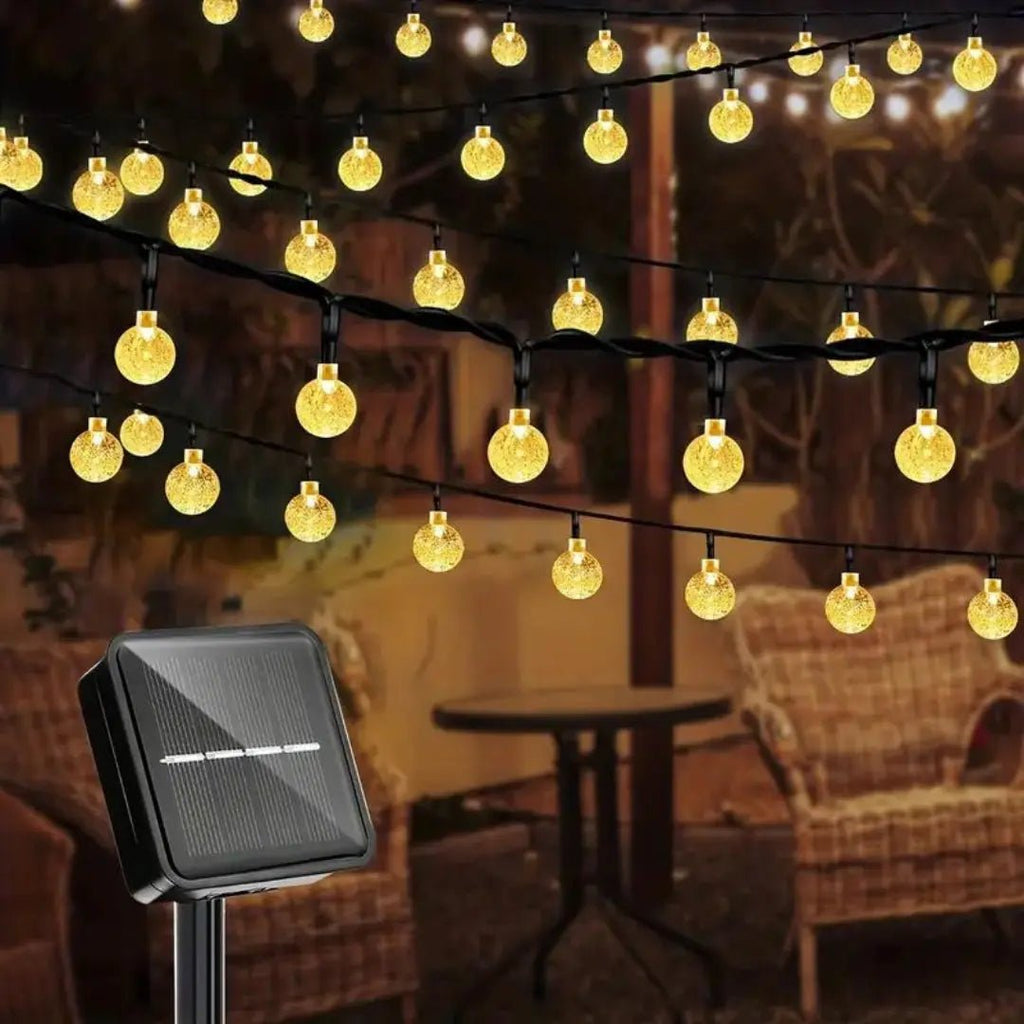 Solar LED string lights for outdoor use – atmospheric lighting Default