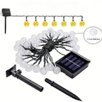 Solar LED string lights for outdoor use – atmospheric lighting