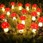 Solar Mushroom Garden Lights – 8-Mode Waterproof Outdoor Pathway Stake Light