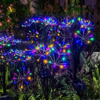 Solar Swaying Starburst Garden Lights – Waterproof Warm White Pathway Lamp Multicolor