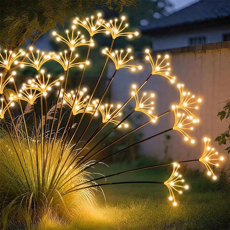 Solar Swaying Starburst Garden Lights – Waterproof Warm White Pathway Lamp