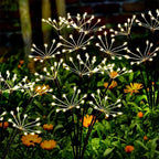 Solar Swaying Starburst Garden Lights – Waterproof Warm White Pathway Lamp Warm White