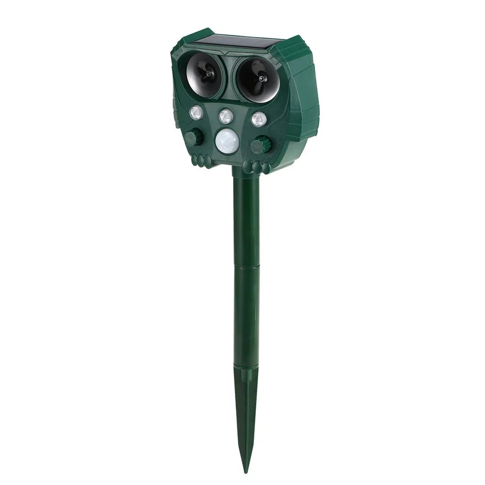 Solar Ultrasonic Animal Repeller – Outdoor Dog, Cat & Bird Deterrent Device