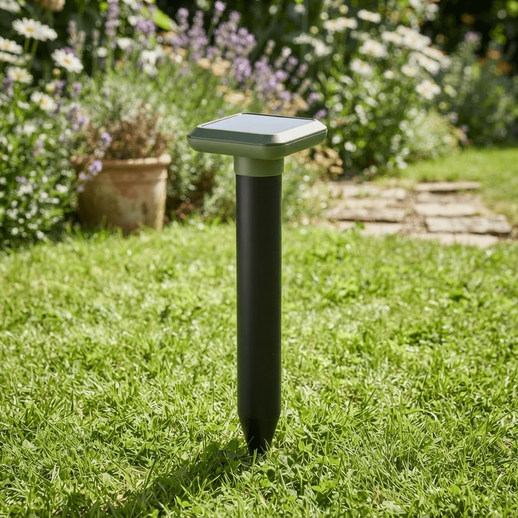 Solar Ultrasonic Mole Repeller – Vibrating Snake & Rodent Deterrent Spike