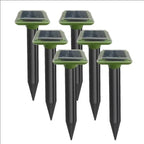 Solar Ultrasonic Mole Repeller – Vibrating Snake & Rodent Deterrent Spike 6 Pack