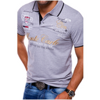 Stylish men's slim-fit polo shirt made of cotton, short sleeves 4