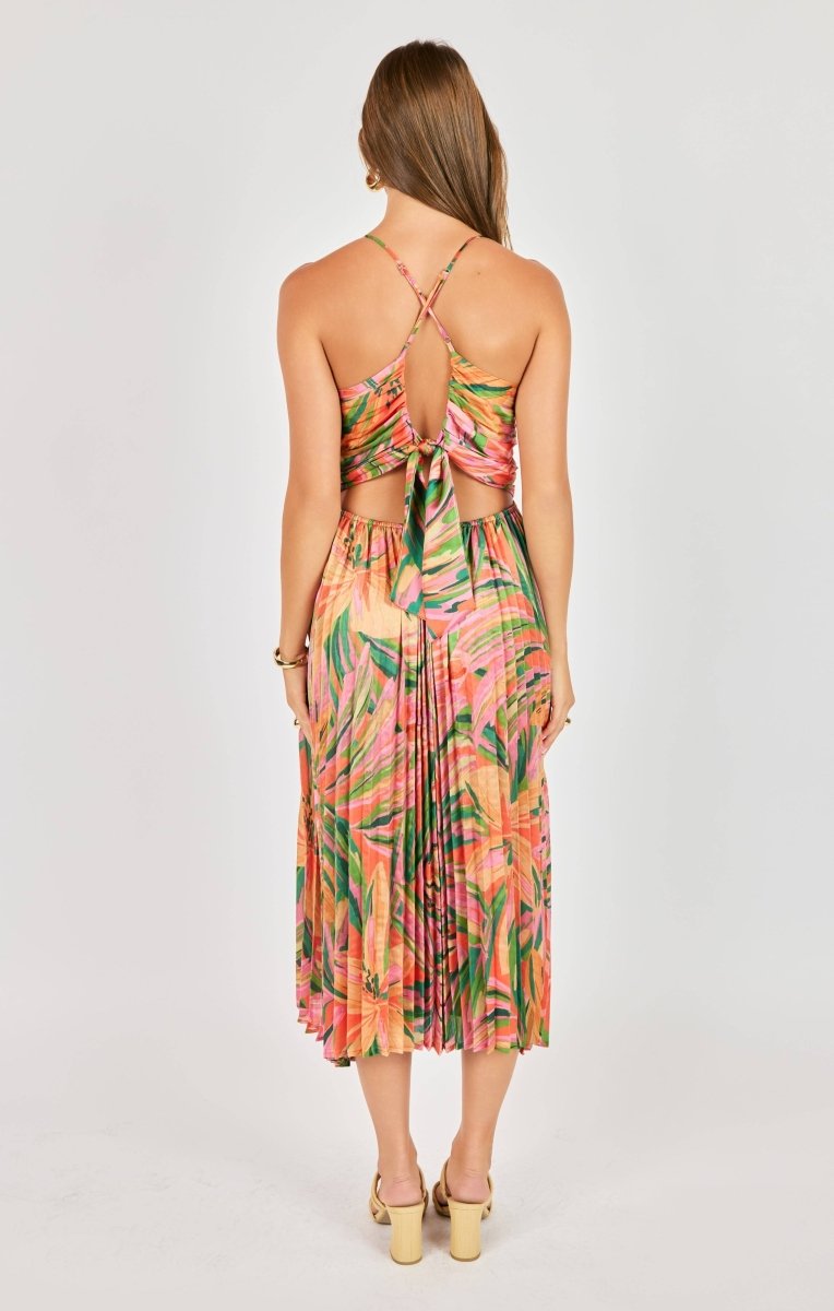 Women's Sunset Ridge Pleated Midi Dress