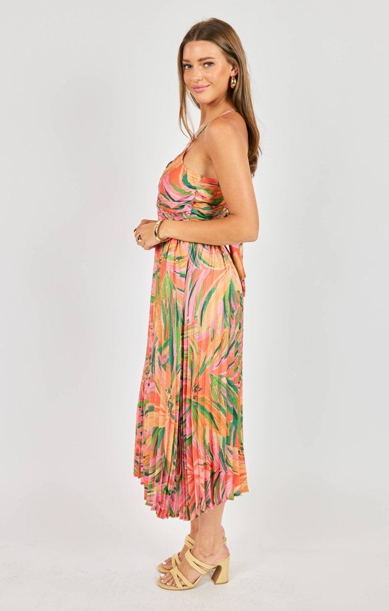 Women's Sunset Ridge Pleated Midi Dress