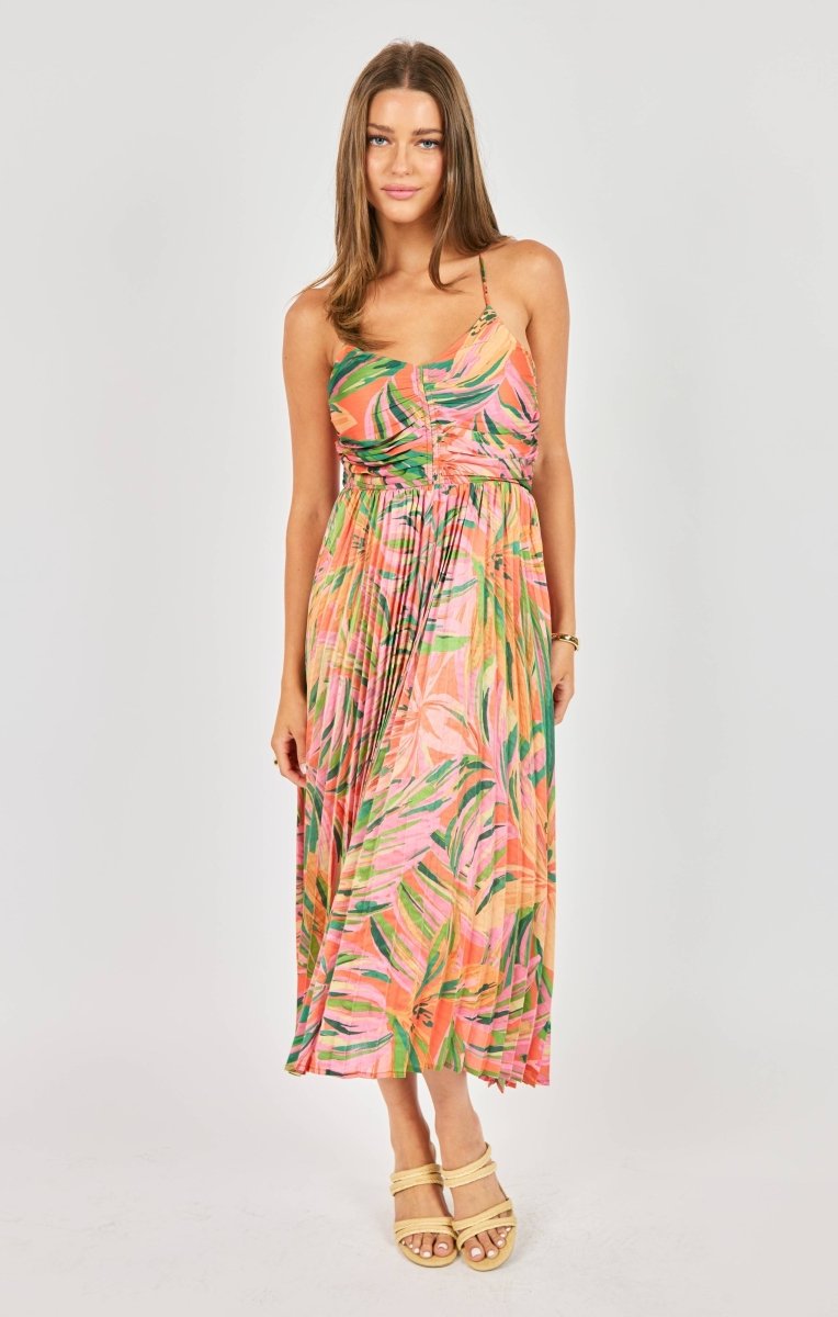 Women's Sunset Ridge Pleated Midi Dress