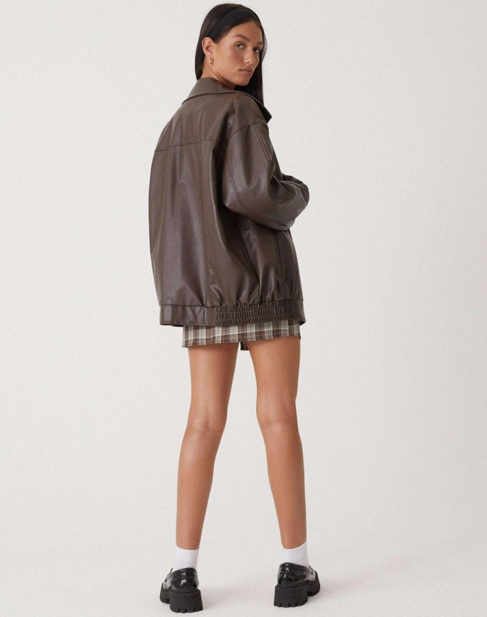Zahara | Loose Faux Leather Jacket for Women – Relaxed Oversized Fit