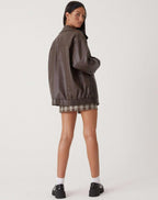 Zahara | Loose Faux Leather Jacket for Women – Relaxed Oversized Fit