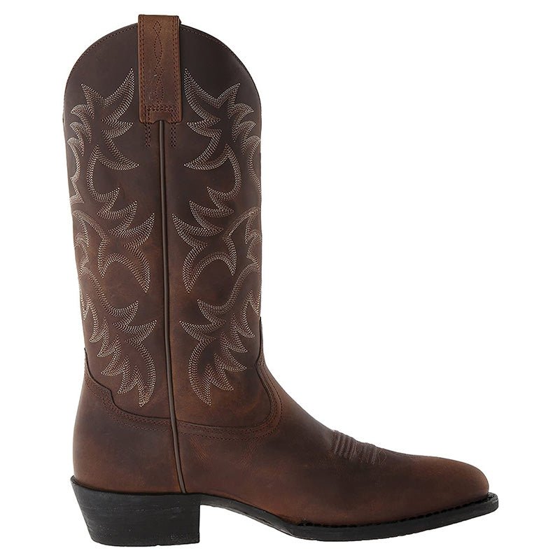 Dôre | Rugged PU Leather Western Boots