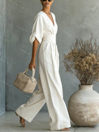 Martina | Elegant and Comfortable Women's Jumpsuit with V-Neck