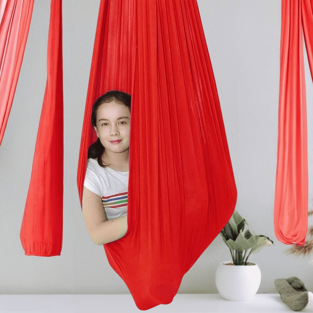 TherapySwing – Sensory Swing for Children & Special Needs in Elastic Fabric Red