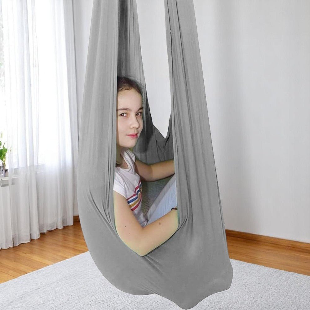 TherapySwing – Sensory Swing for Children & Special Needs in Elastic Fabric Gray