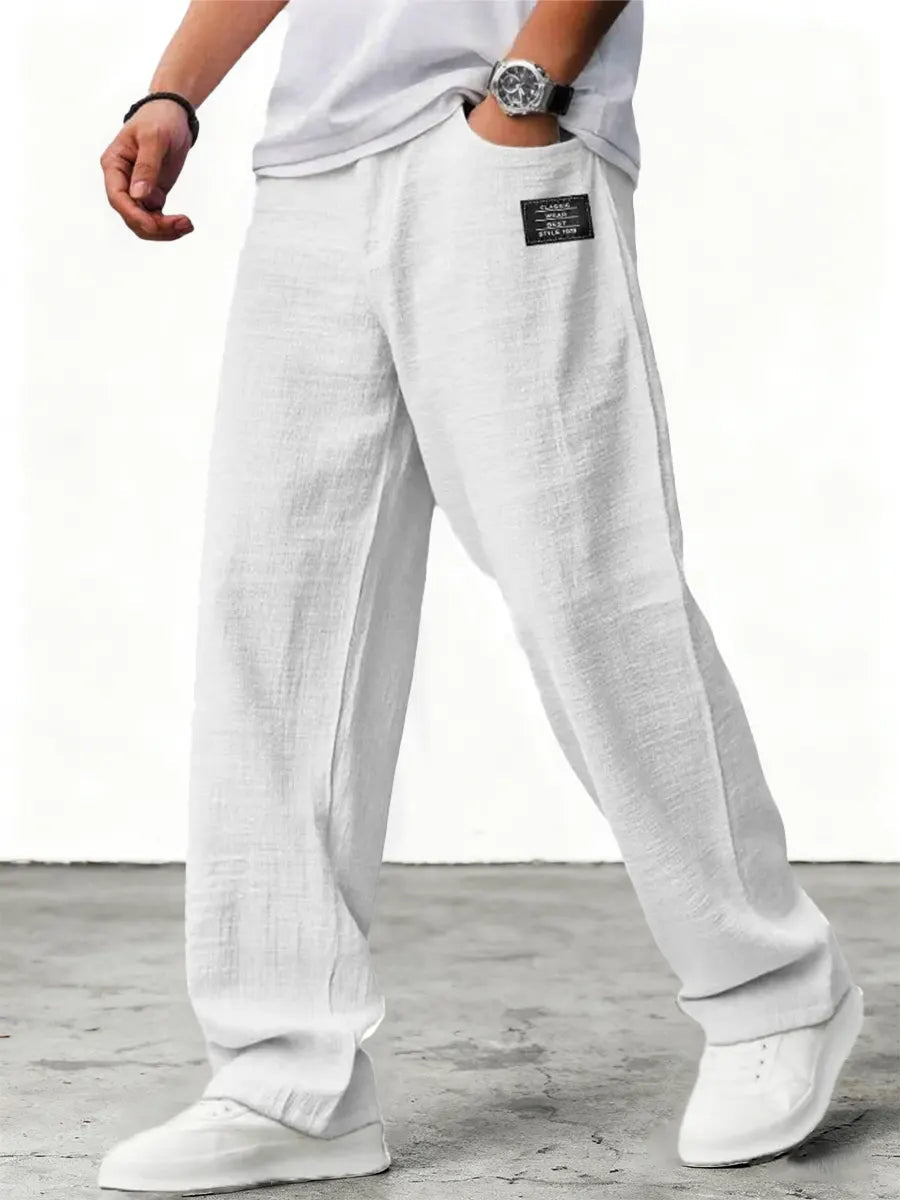 Oliver | Lightweight and breathable trousers White
