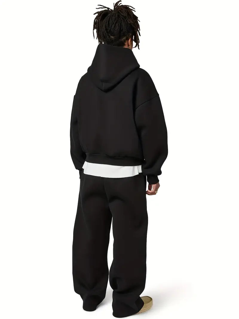Calico | Men's Hooded Tracksuit Set - Straight Fit 2-Piece Sweatsuit & Athletic Jogger Outfit