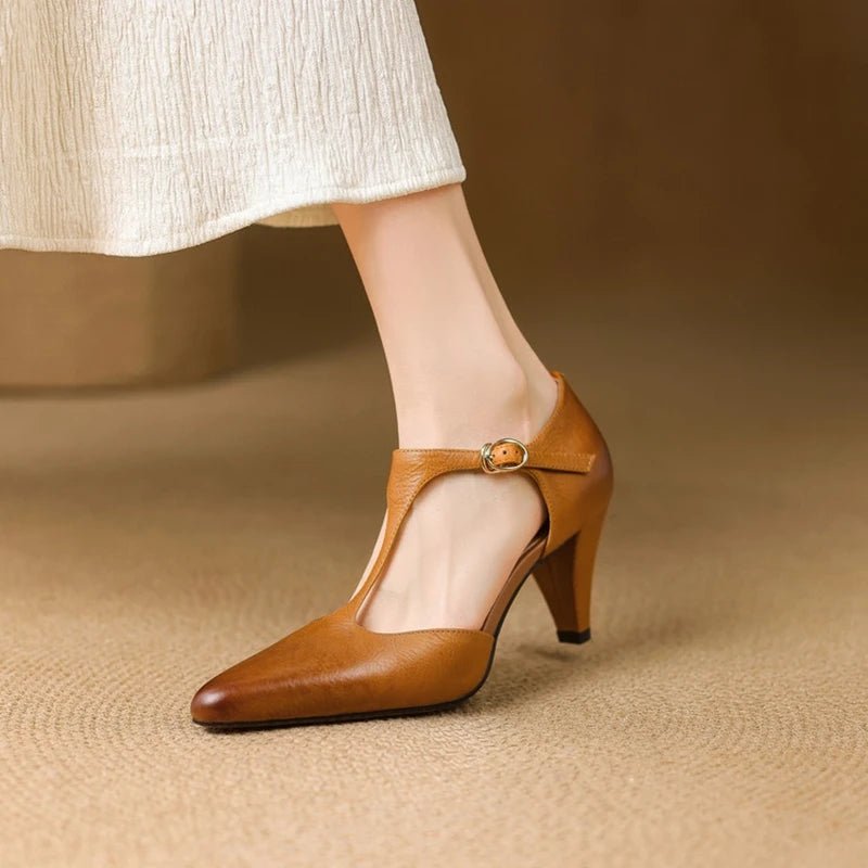 Triana | Women’s Genuine Leather Heels – Chic Artisan Stiletto & Refined Slimming Silhouette 1