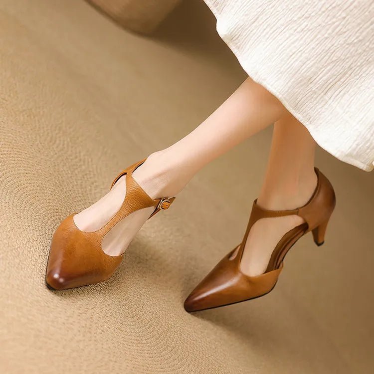 Triana | Women’s Genuine Leather Heels – Chic Artisan Stiletto & Refined Slimming Silhouette 4