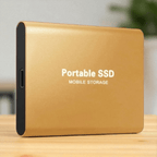UltraVault External SSD – Blazing Fast 4K Storage with Up to 30TB & 1050MB/s Speed Gold