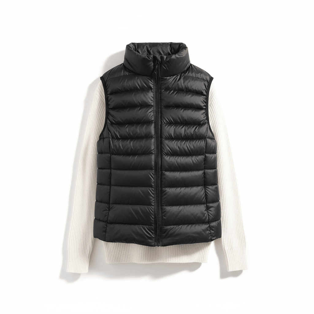 Aura | Women’s Ultralight Down Vest – Architectural Feather-Light Layering & Refined Thermal Grace