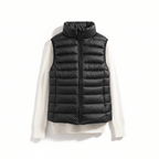 Aura | Women’s Ultralight Down Vest – Architectural Feather-Light Layering & Refined Thermal Grace