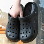Unisex Garden Clogs - Non-Slip Slip-On Beach Slippers Summer Shoes Black