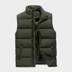 Anthony | Body Warmer Men’s Quilted Vest with Zip Pockets Army Green