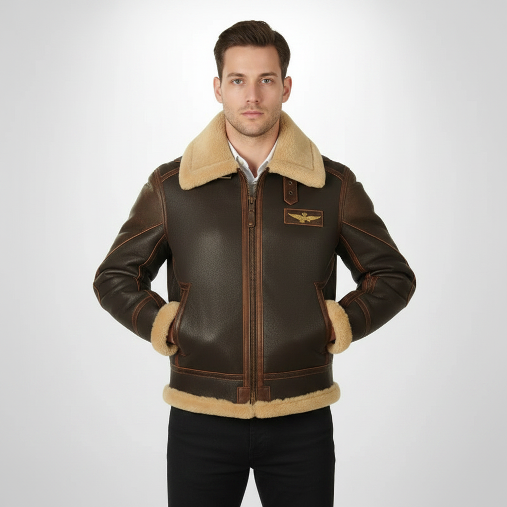Ranches | Exclusive Aviator Jacket with Fur Collar