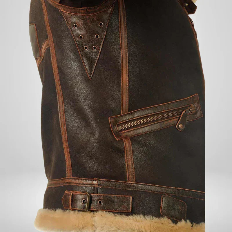 Ranches | Exclusive Aviator Jacket with Fur Collar