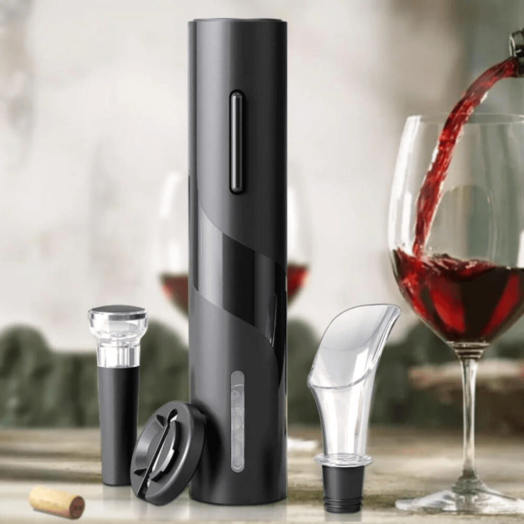 Electric Wine Opener with Charging Stand – Automatic Corkscrew, Opens up to 100 Bottles per Charge – USB Rechargeable