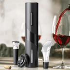 Electric Wine Opener with Charging Stand – Automatic Corkscrew, Opens up to 100 Bottles per Charge – USB Rechargeable