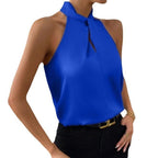 Parsha | Silk Knot Neck Top