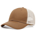 Ventilated Mesh Baseball Cap – Breathable Summer Trucker Hat for Men & Women Chocolate Adjustable