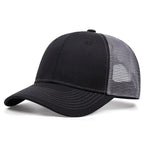 Ventilated Mesh Baseball Cap – Breathable Summer Trucker Hat for Men & Women Gray Adjustable