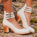 Bersh | Vintage Strappy Ankle Strap Heels