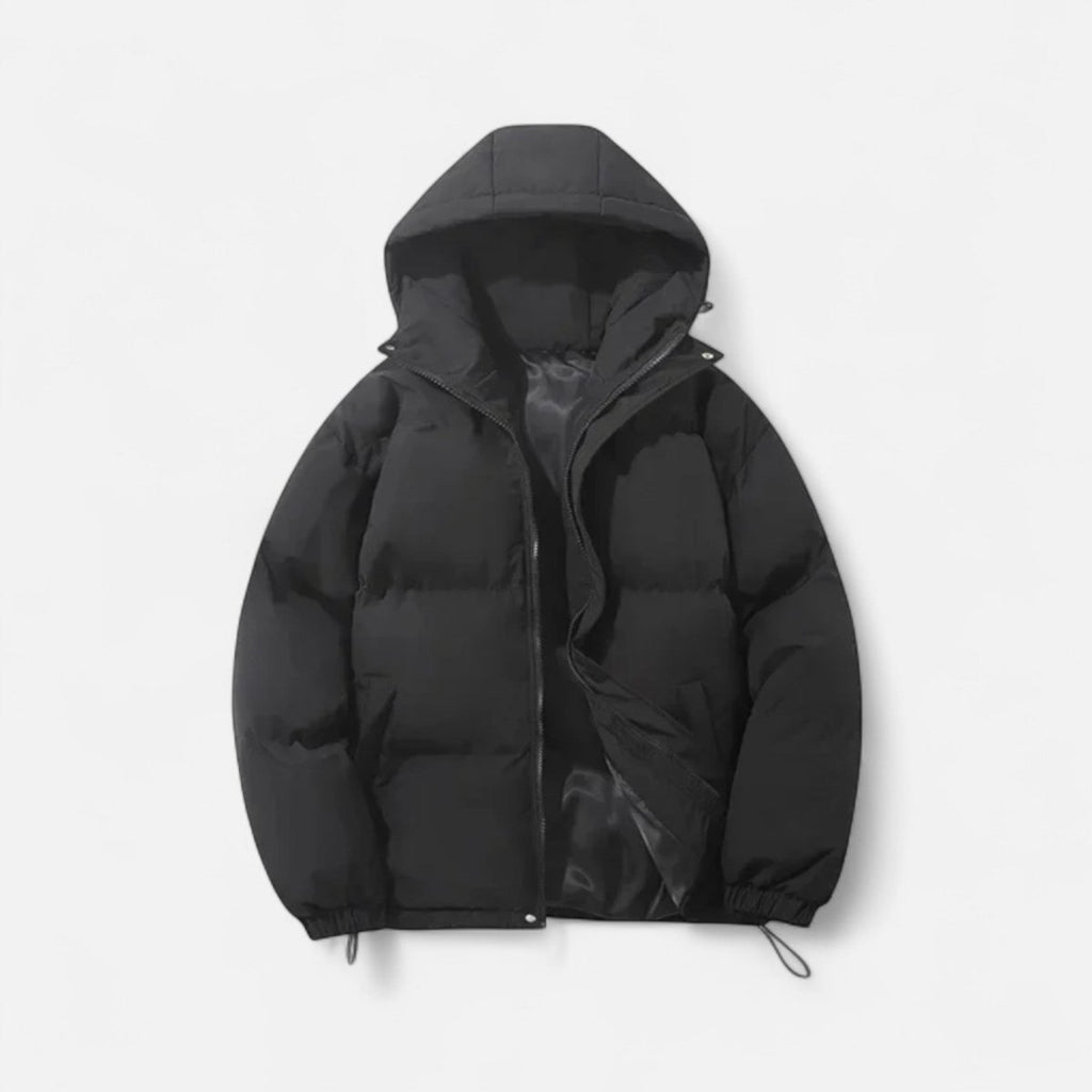 Veroux Mode | Men’s Puffer Jacket – Hooded Cotton Winter Elegance 1
