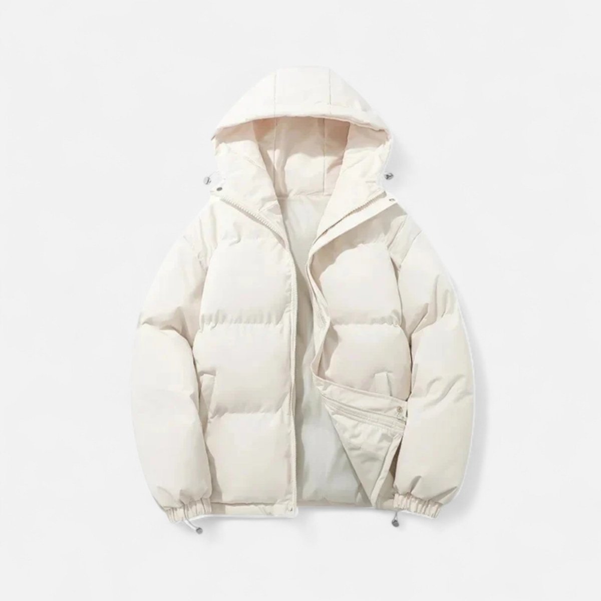 Veroux Mode | Men’s Puffer Jacket – Hooded Cotton Winter Elegance 4