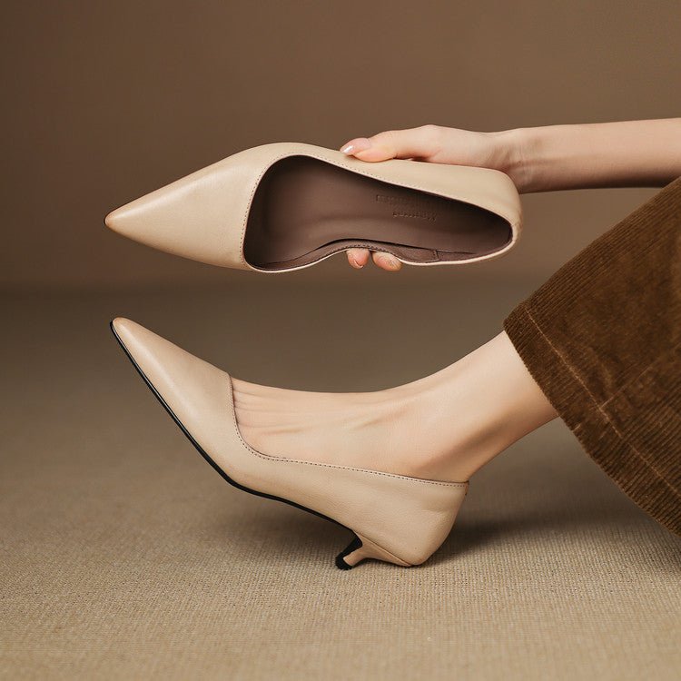 Vienna | Women’s Genuine Leather Heels – Chic Artisan Stiletto & Refined Slimming Silhouette 3
