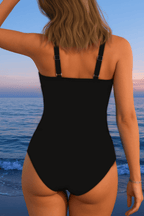 Violet | Swimsuit Elastic Ruched Drawstring Summer Beachwear