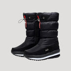 Nordic | Women’s Warm & Insulated Waterproof Winter Boots – Chic Artisan Grip & Refined Slimming Silhouette Black